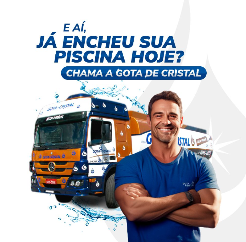 Entrega de água potável em São Paulo - Gota de Cristal